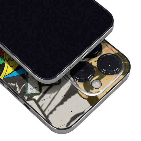 DC Comics Batman and Robin Vintage Action Pose iPhone 14 Pro Skin